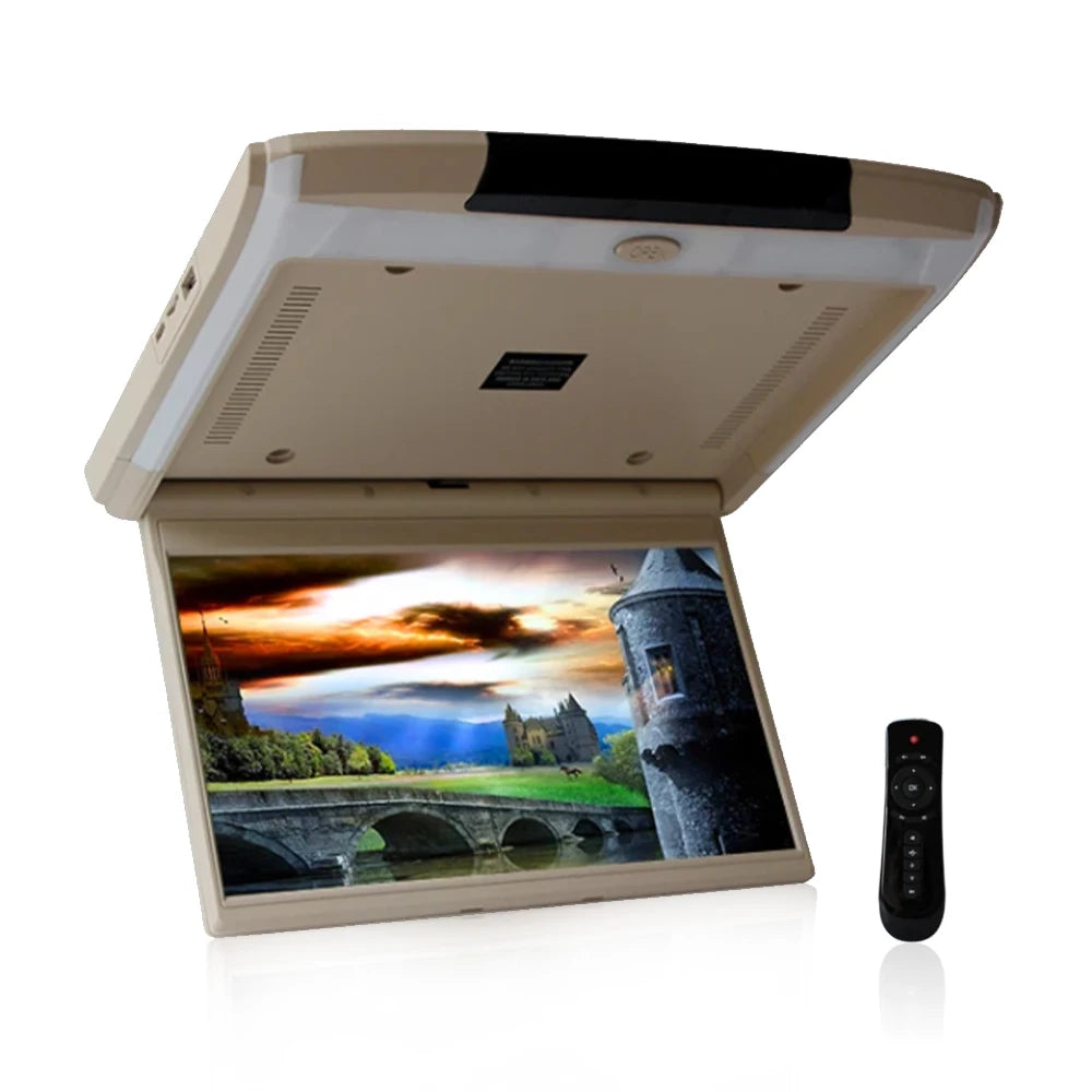 11.6 Inch Car Roof Monitor TV Flip Down 1080P Video HD Screen IPS Screen With Blue Ambient Light SD HDMI FM Android 10