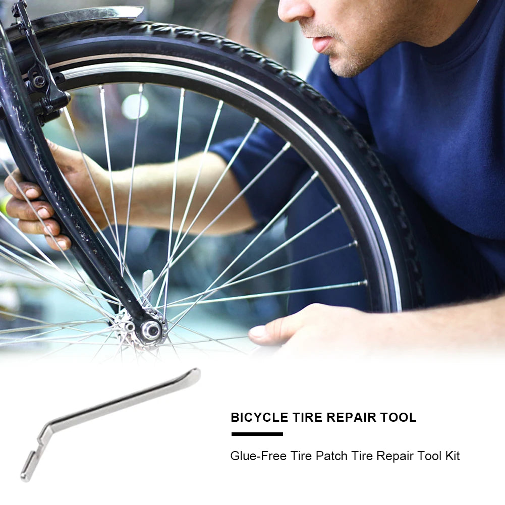 Bicycle Patches Bike Repair Kit Puncture Repair Tool Kit Bicycle Glue Patches Bicycle Cycling Flat Tire Repair Rubber Patch Glue