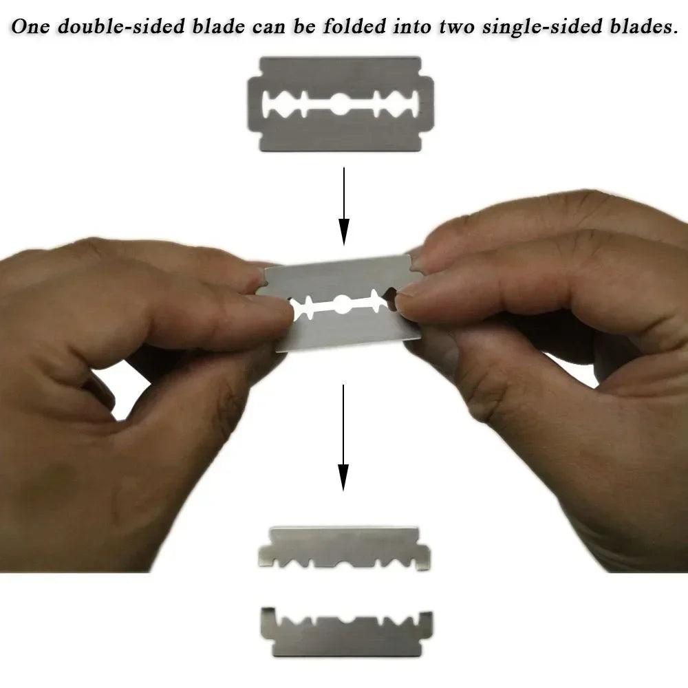 1 set Men/Female Straight Barber edge Razors Folding Shaving Knife Hair Removal Tools With 10pcs Blades