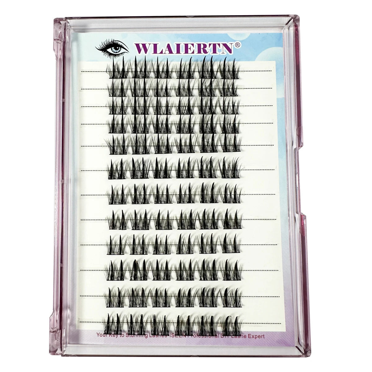 10-14-Individual Lashes 12Row DIYClusters Natural Long Manga False Eyelashes Extension Makeup Tool Individual Eyelash maquillaje