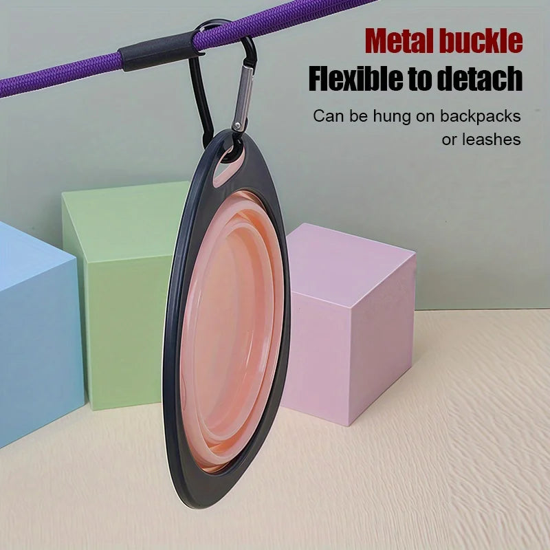 1Pcs Collapsible Pet Bowls for Travel-Portable Folding Design,Durable & Lightweight,for Dog Food & Cat,Pet Supplies Food Carrier