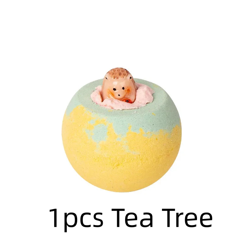 100G Bath Bombs for Kids with Surprise Toys Inside for Kids & Boys and Girls Holiday Bubble Bath with Cheerful Scent