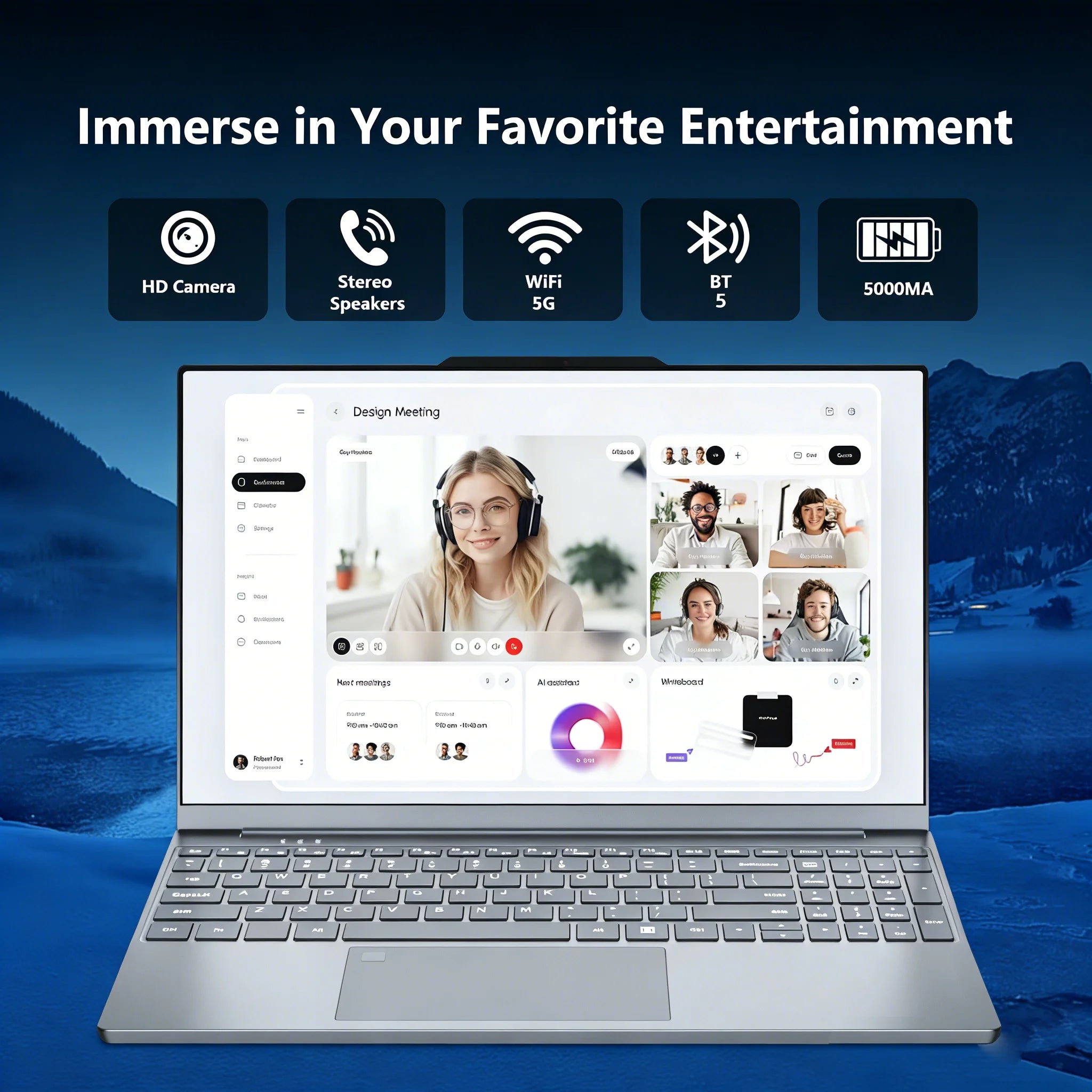 15.6" Windows 11 Pro Laptops Intel Core i9-9900 16GB RAM 1TB SSD Office Gamer Study notebook Computer PC