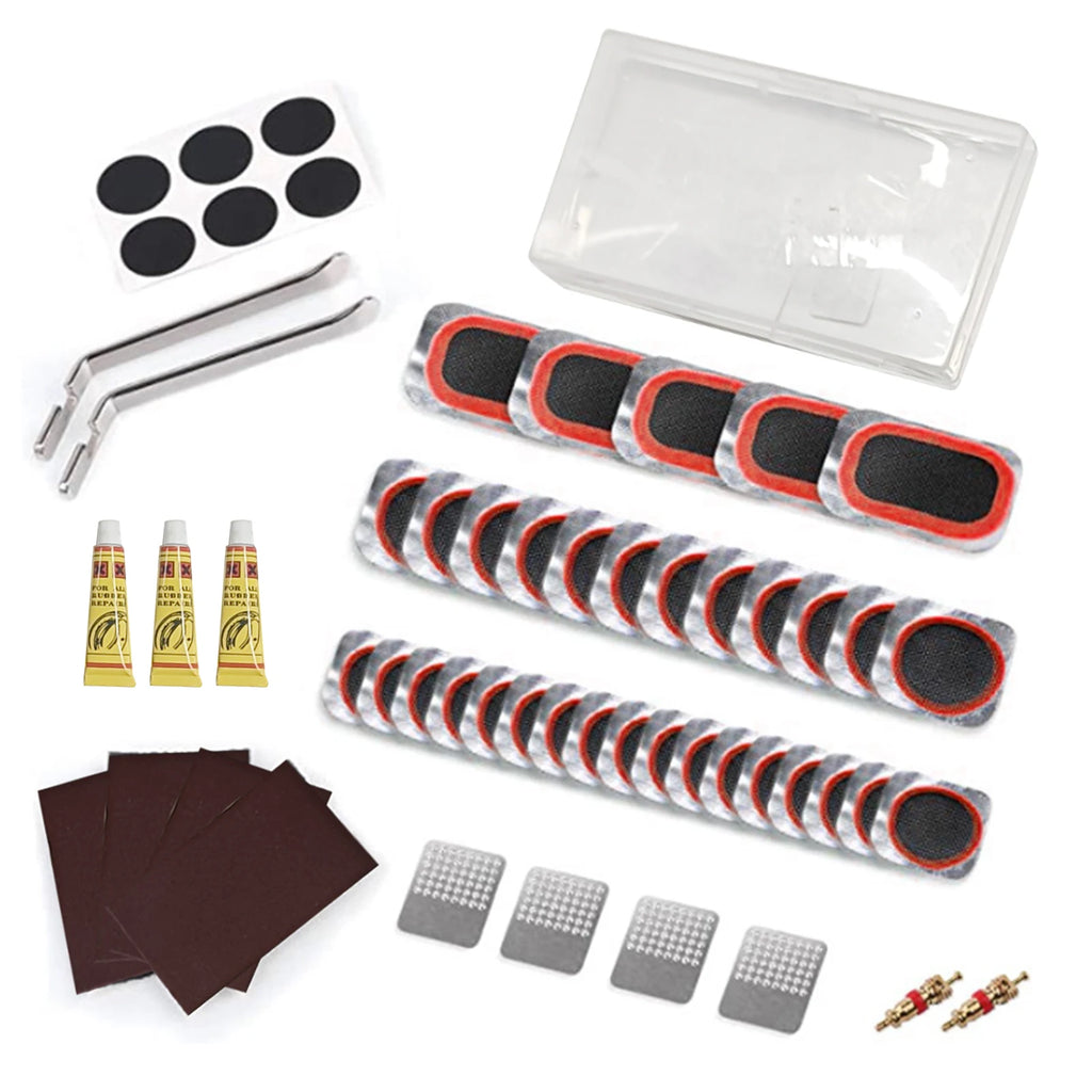 Bicycle Patches Bike Repair Kit Puncture Repair Tool Kit Bicycle Glue Patches Bicycle Cycling Flat Tire Repair Rubber Patch Glue