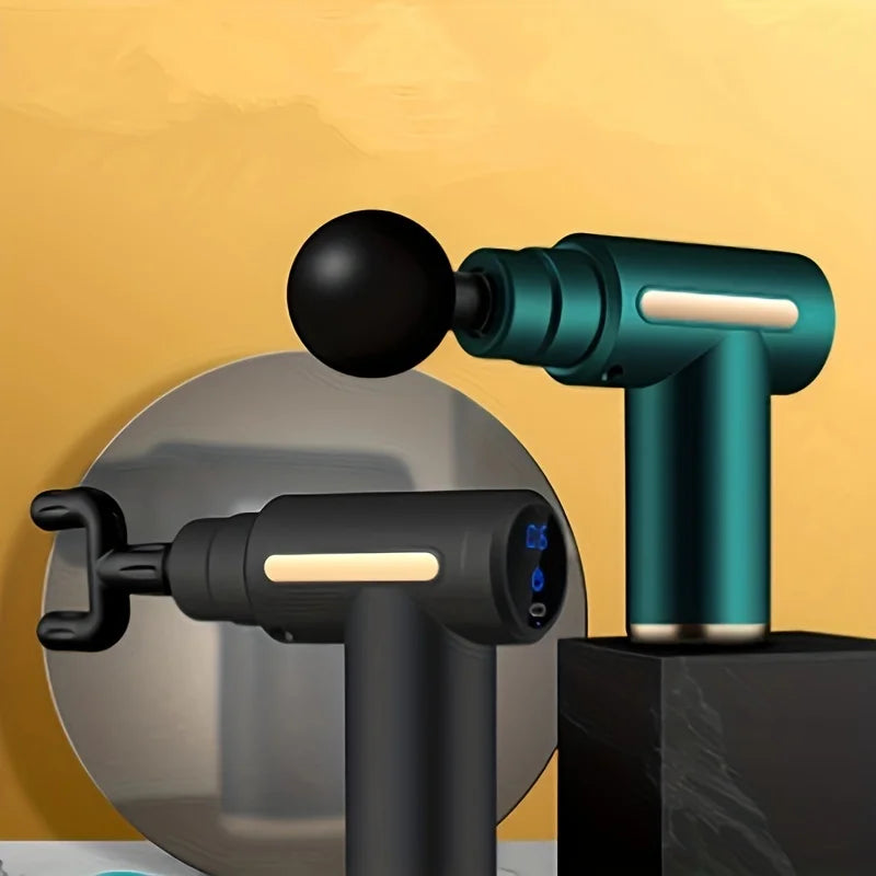 1 Massage Gun, Handheld Deep Muscle Massager for Body, Back, and Neck Pain, Ultra-Compact and Elegant Design, High Torque Drive, 6 Modes and 6 Gears