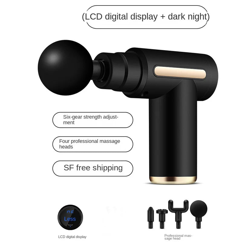 1 Massage Gun, Handheld Deep Muscle Massager for Body, Back, and Neck Pain, Ultra-Compact and Elegant Design, High Torque Drive, 6 Modes and 6 Gears